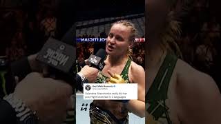 Valentina Shevchenko speaks 4 languages during postfight interview [upl. by Geffner213]