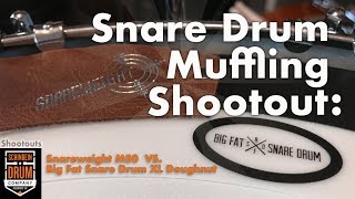 Snare Drum Muffling Shootout Snareweight M80 VS BFSD Doughnut XL [upl. by Ruhtracam428]