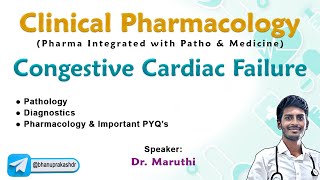 Clinical Pharmacology Pharma  Patho  Medicine  Congestive Cardiac Failure [upl. by Kissiah]