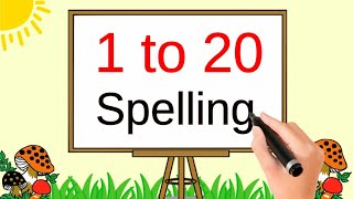 1 to 20 spelling  Numbers Names 1 to 20 with spelling  one to twenty spelling in english [upl. by Ijnek178]