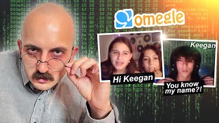 Hacking Into OMEGLE Calls Prank Saying Their Name Part1 [upl. by Barby403]