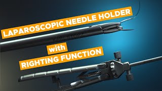 Laparoscopic Needle Holder with Righting Function [upl. by Aij]