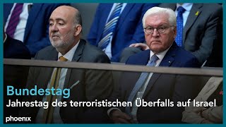 Bundestag Debatte zum Jahrestag des terroristischen Überfalls auf Israel [upl. by Eniaj]