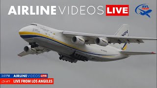 Antonov AN124s Spectacular Takeoff from Runway 25L at LAX [upl. by Anaul]