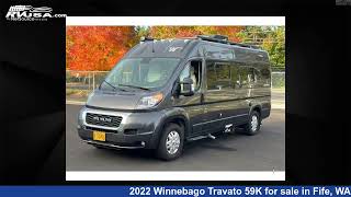 Spectacular 2022 Winnebago Travato 59K Class B RV For Sale in Fife WA  RVUSAcom [upl. by Ydnil]