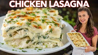 Easy CHICKEN LASAGNA With Creamy White Sauce [upl. by Enair]