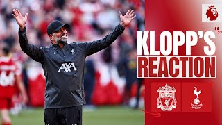 Team Performance Exceptional Elliott amp More  Liverpool 42 Tottenham Hotspur  Klopps Reaction [upl. by Lahcym]