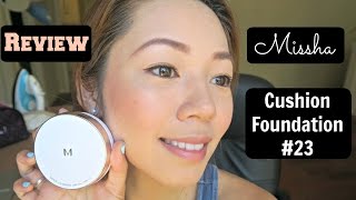 韩国气垫粉底 MISSHA Magic Cushion Foundation Review 23 Natural Beige  crystalforest [upl. by Orfurd758]