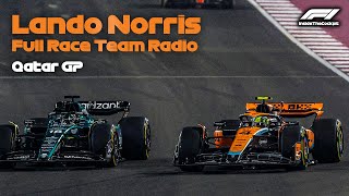 Lando Norris Full Race Team Radio  2023 Qatar Grand Prix [upl. by Furey]