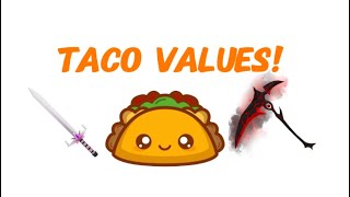 Taco Values  Roblox Assassin value list [upl. by Ettolrahs]