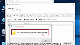 Fix Outlook Error Code 0x888ffff  An unknown Error Occurred  Error Code 0X888ffff [upl. by Ariet]