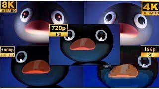 Noot noot 144p to 8K [upl. by Lyrrad]