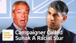 Reform UK Campaigner Recorded Calling Sunak a Racial Slur [upl. by Ynned59]