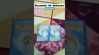 Blaziken Vs Zeraora  Pokèmon Card collection shorts [upl. by Goodill]