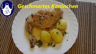 Geschmortes Kaninchen  mit Saure Sahne abgeschmeckt [upl. by Carrelli485]