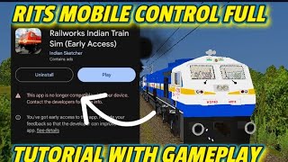 How to play Railworks indian train simulator game  MSTS Android Gameplay  Arjungaming80k [upl. by Chloris]