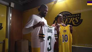 Anthony Davis and Packers Jordan Love Jersey Swap Postgame  Nov 8 2024 [upl. by Dragone223]