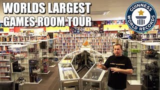 Worlds Largest Games Room Tour 2017 [upl. by Poliard8]