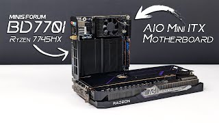 This AllNew Mini ITX Has A Powerful Built In AMD Zen 4 CPU BD770i Hands On [upl. by Vokaay842]