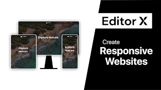 Create Responsive Websites with Editor X  Part 1 [upl. by Sydel182]