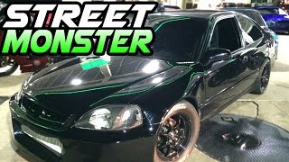 NASTY K20 Turbo Civic Battles the STREETS [upl. by Niarb]