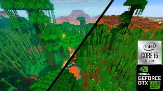 Minecraft 1080p I5 10400F  GTX 1660 Super All settings with SHADERS  Adred [upl. by Peursem]