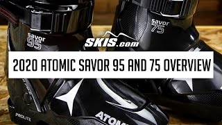 2020 Atomic Savor 95 and 75 Womens Boot Overview by SkisDotCom [upl. by Beghtol]