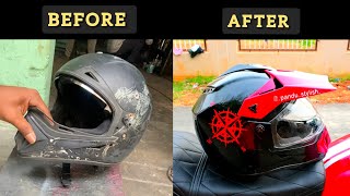 Modified Vega Old Helmet  into Riders  Maa Fun Tv [upl. by Hugues]