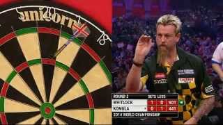 PDC World Darts Championship 2014  Second Round  Whitlock VS Komula [upl. by Armalda]