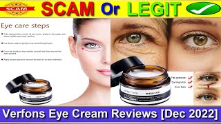 Verfons Eye Cream Reviews Dec 2022  with Proof  Does It Work😲 Verfons Firming Eye Cream Reviews [upl. by Jesher]