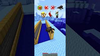 MINECRAFT  WATER RIVER VS MOB ABILITIES 🤯 WAIT FOR END WITH APT minecraft shorts [upl. by Eelannej]