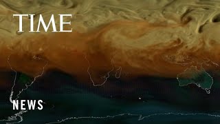 Watch One Year Of Carbon Emissions Take Over The Planet [upl. by Sheena]