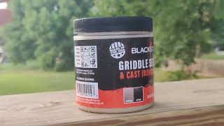 Blackstone 4114 Griddle Seasoning and Cast Iron Conditioner Review [upl. by Aicire]