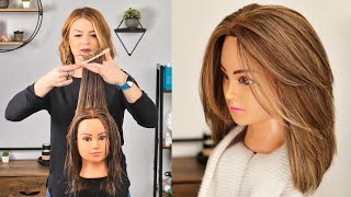 Easy Layered Haircut At Home [upl. by Aved]