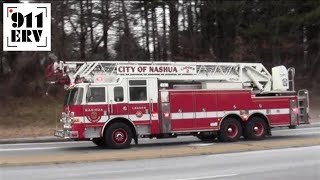 Nashua NH Ladder 2 Responding [upl. by Leizahaj45]