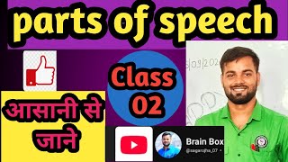 parts of speech class 2 education english grammar brilliant students class10english class12 [upl. by Anemolihp588]