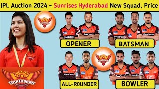 Sunrises Hyderabad new squad announced। SRH team full squad list। [upl. by Peterec104]