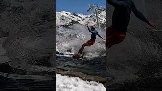 Getting Splashed  Water Slide Challenge Grimentz 04 skiing ski switzerland suisse schweiz [upl. by Irah27]