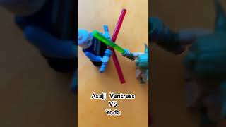 Asajj Ventress vs Yoda starwars legostarwars shorts [upl. by Eimme246]