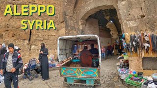 Aleppo Walking from Bab Antakeya to Aleppo Citadel 4k60 fps  حلب القديمة [upl. by Auqenet]