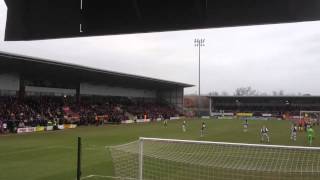 Burton Albion away Plymouth Argyle fans singing [upl. by Blasien]