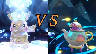 ソロ  ポットデス VS 最強ピカチュウ テラレイドバトル 英語版ポケモンSV [upl. by Lehpar]