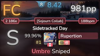 84⭐ Rupertion  VINXIS  Sidetracked Day Sojourn Collab HDHR 9996 1 981pp FC  osu [upl. by Euqinotna694]