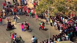 ICC T20 World Cup Bangladesh 2014 Flash Mob Varendra University Rajshahi [upl. by Asylem]