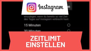 Instagram Zeitlimit einstellen • Tutorial [upl. by Wivinia494]