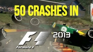 F1 2013 crashes compilation [upl. by Satsok]