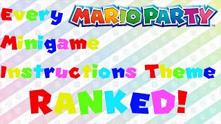 Every Mario Party Minigame Instructions Theme RANKED [upl. by Engracia286]