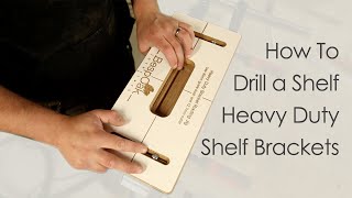 How to Route and Drill a Floating Shelf for Our Heavy Duty Floating Shelf Brackets [upl. by Llezo930]