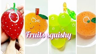 Diy fruits 🍊🍓🍇🍑 squishy with nano tape   How to make nano tape squishy  nano tape crafts [upl. by Ahsiuqram223]