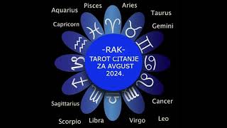 RAK tarot citanje za avgust 2024 [upl. by Anowahs835]